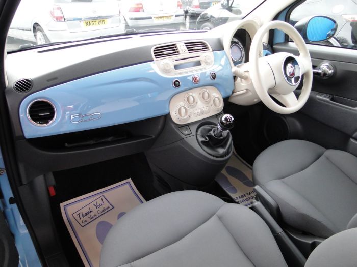 Fiat 500 1.2 Pop 3dr [Start Stop] Hatchback Petrol Blue